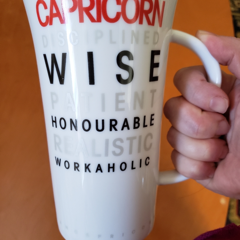 Tall Capricorn coffee cup